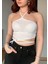 Çapraz Askılı Ribanalı Crop Bluz 2