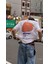 Strawberry Detail Baskılı Beyaz T-Shirt 1