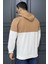 Erkek Kapüşonlu Baskılı Renk Granili Sweatshirt 1
