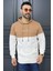 Erkek Kapüşonlu Baskılı Renk Granili Sweatshirt 2