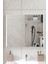 Marvel 80 cm Banyo Üst Dolabı Banyo Raflı Aynalı Üst Modül 2