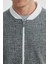 Siyah Slim Fit Pamuklu Kolej Mevsimlik Mont 3
