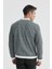 Siyah Slim Fit Pamuklu Kolej Mevsimlik Mont 4