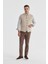 Bej Hakim Yaka Çift Taraflı Slim Fit Yelek 1