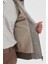 Kahve Comfort Fit Kürklü Yaka Yünlü Mont 5