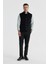 Siyah Hakim Yaka Çift Taraflı Slim Fit Yelek 1