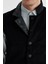 Siyah Hakim Yaka Çift Taraflı Slim Fit Yelek 3