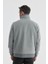 Gri Comfort Fit Kürklü Yaka Yünlü Mont 4