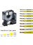 Beyaz Üzerine Siyah 6mm Stili 1pk Dymo Rhino Beyaz Sarı mm Isıyla Daralan Tüp (Yurt Dışından) 3