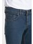 Erkek Mavi-Kahve Düz Skinny Fit Jeans 4