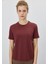 Kadın Çikolata Renk Basic T-Shirt 1