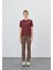 Kadın Çikolata Renk Basic T-Shirt 5