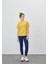 Kadın Sarı Renk Basic T-Shirt 2