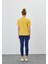 Kadın Sarı Renk Basic T-Shirt 3