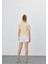 Kadın Vanilya Renk Basic T-Shirt 2