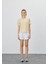 Kadın Vanilya Renk Basic T-Shirt 3