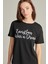 Kadın Siyah Renk Nakış Detaylı Kısa Kollu T-Shirt 5