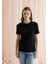 Kadın Siyah Basic T-Shirt 1