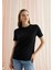 Kadın Siyah Basic T-Shirt 4
