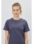 Kadın Marin Renk Basic T-Shirt 4