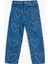 Kalp Desenli Cep Detaylı Pamuklu Denim Pantolon 1