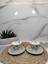 Vanilla New Bone China kahve Fincanı 2 Kişilik Açık Gri 4