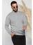 Erkek Ön Fermuar Detaylı Triko Kazak 4
