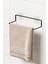 Yapışkanlı Havluluk Siyah Havlu Askısı Metal Havlu Tutacağı Banyo Mutfak Havluluğu Minimal Tasarım 2