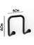 Yapışkanlı 2 Adet Çift Kancalı Banyo Mutfak Askısı Metal Askılık Duvar Askı Organizer 5