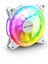 RV-400 12CM Sabit Yanan Rainbow Kasa Fanı Molex Bağlantılı LED Bilgisayar Fanı Revenge Uyumlu 1