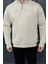 Dik Yaka Yarım Fermuarlı Üç Iplik Şardonlu Erkek Sweatshirt 3