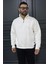Dik Yaka Yarım Fermuarlı Üç Iplik Şardonlu Erkek Sweatshirt 1