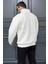 Dik Yaka Yarım Fermuarlı Üç Iplik Şardonlu Erkek Sweatshirt 3