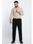 Pileli Klasik Baggy Erkek Kumaş Pantolon P-00008815 4