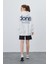 Kadın Ekru Oversize Baskılı Sweatshirt 1
