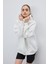 Kadın Ekru Oversize Baskılı Sweatshirt 2