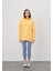 Kadın Oversize Sarı Kapüşonlu Sweatshirt 2