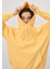 Kadın Oversize Sarı Kapüşonlu Sweatshirt 4