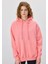 Kadın Oversize Pembe Kapüşonlu Sweatshirt 4