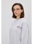 Kadın Kar Melanj Kırmızı Baskılı Oversize Sweatshirt 5