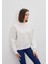 Kadın Ekru Sırtı Baskılı Oversize Sweatshirt 5