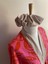 Tokalı Kuşaklı Kadın Kimono Set, Krinkıl Kumaş - Pembe Çiçekli 2
