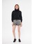 Kadın Siyah Balıkçı Yaka Sweatshirt 4
