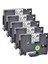 Brother TZ135 TZ-135 P-Touch Ptsc Için Beyaz Üzeri Saydam Etiket Şeridi 5 Paket (Yurt Dışından) 1