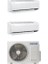 Windfree 1+2 Sistem (AJ080TXJ4KH-EA) 12+18 Btu Iç ,8 Kw Dış A++ Multi Duvar Tipi Klima 1