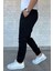 Bel Ve Paça Lastikli Bağcıklı Erkek Jogger Pantolon P-00013776 4
