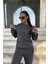 Kadın Trend Model Jogger Paçası Lastikli Bisiklet Yaka Hoodie Eşofman Takımı 1