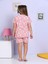 Gökkuşağı Desenli Şortlu Pembe Pijama Takımı 4