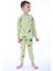 Dinozor Desenli Yeşil Çocuk Pijama Takımı 1