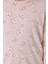 Çiçek Desenli Bej Fitilli Çocuk Pijama Takımı 4